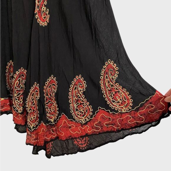 NWT S.R. Summer Bohemian Dress Sundress Women's One Size Boho Flowy Beachy - Picture 8 of 14